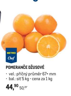 Pomeranče džusové