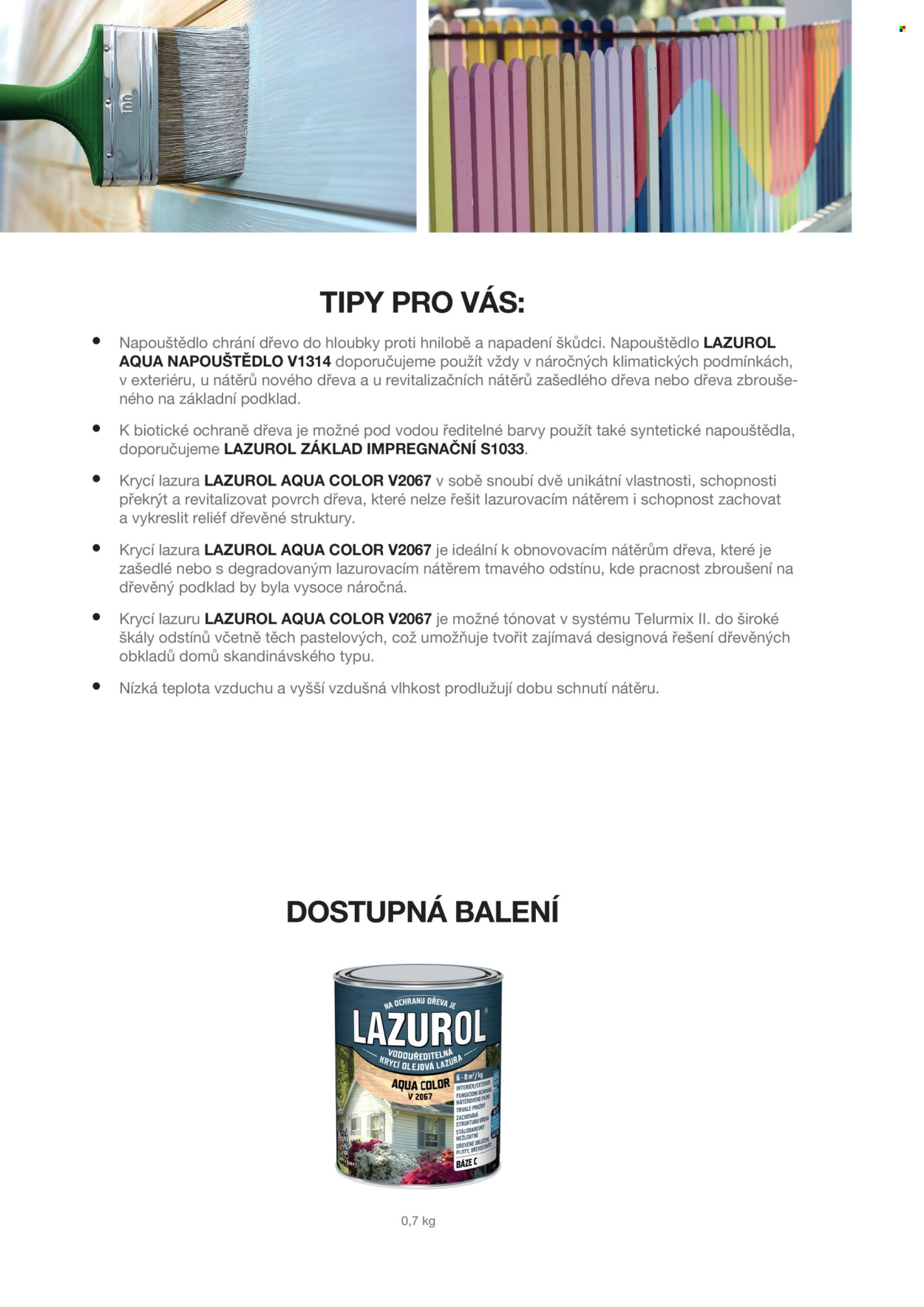 Leták Barvy a laky. Strana 107