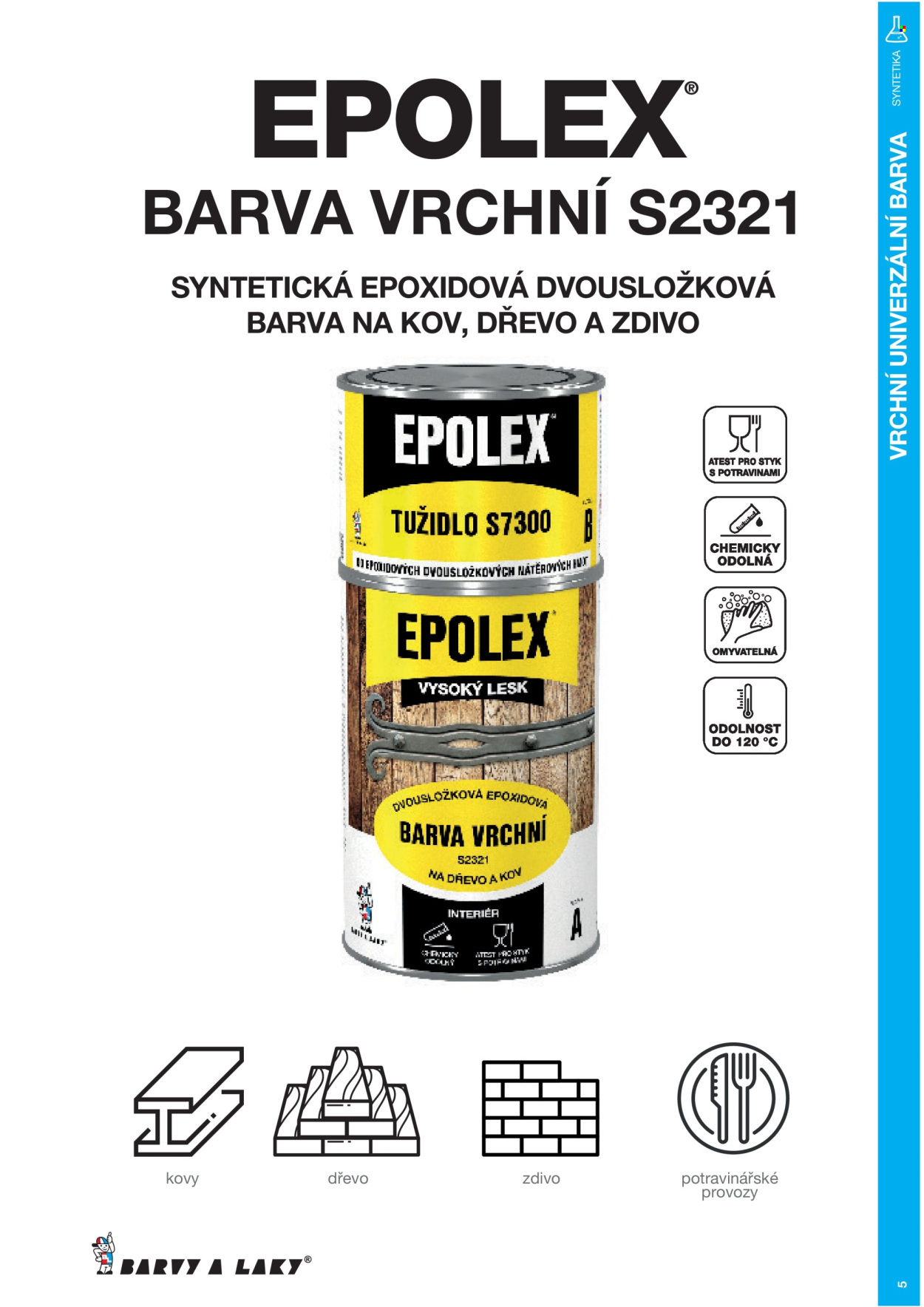 Leták Barvy a laky. Strana 17