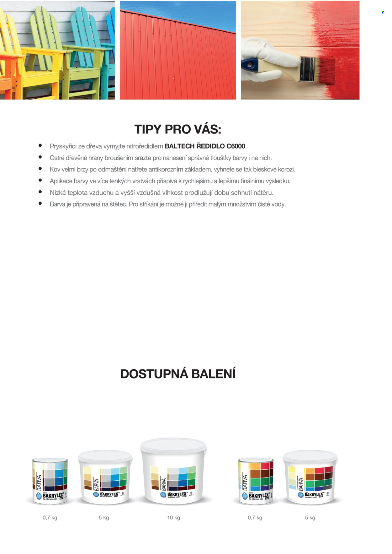 Leták Barvy a laky. Strana 24
