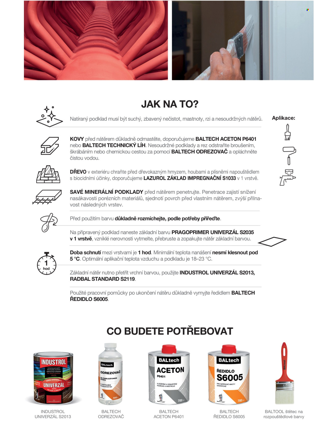Leták Barvy a laky. Strana 43