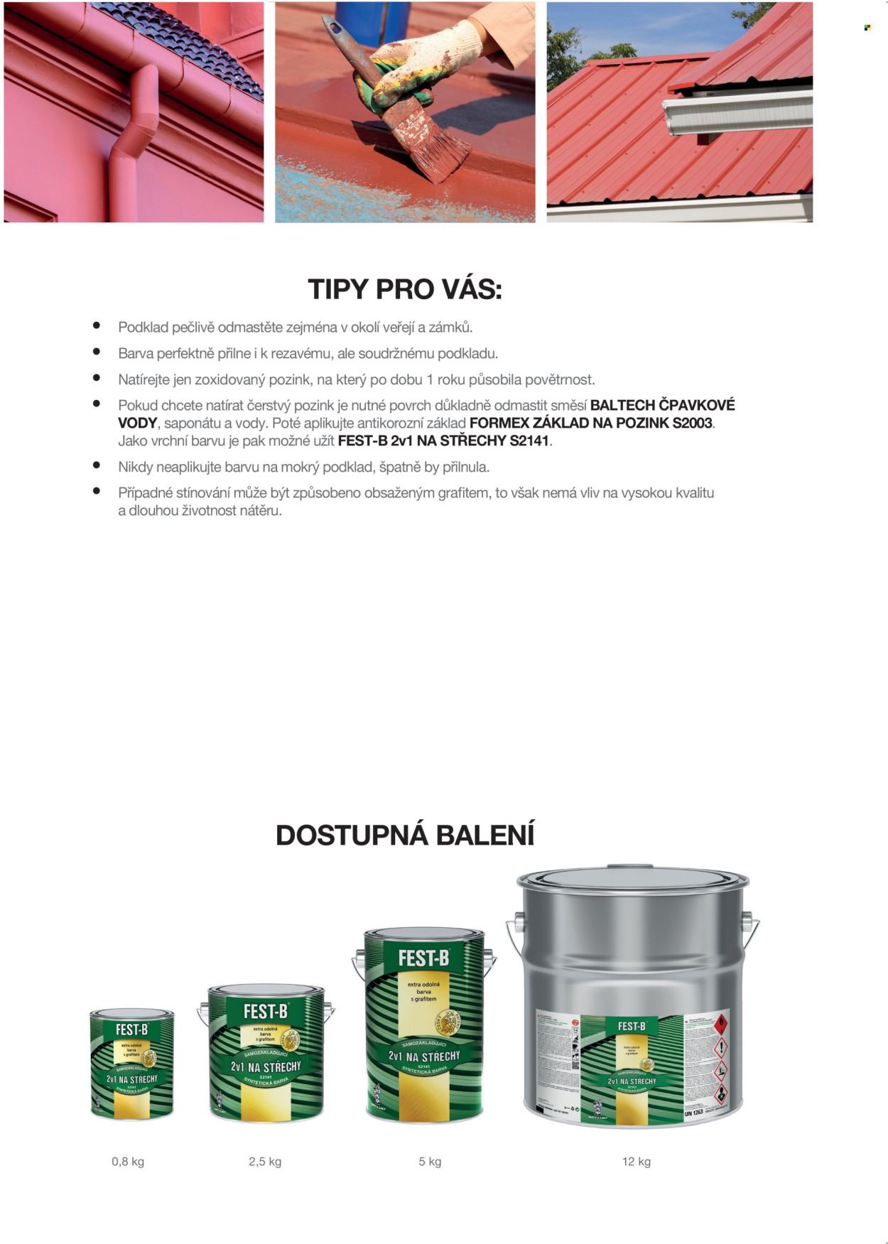 Leták Barvy a laky. Strana 4