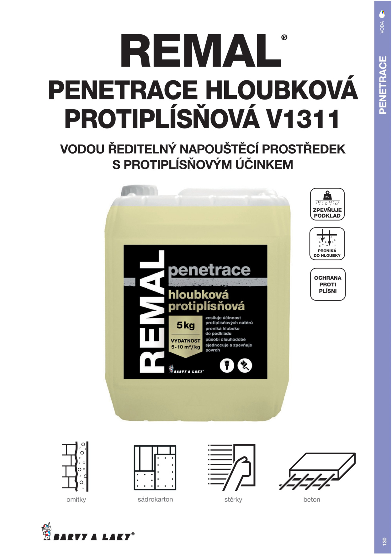 Leták Barvy a laky. Strana 1