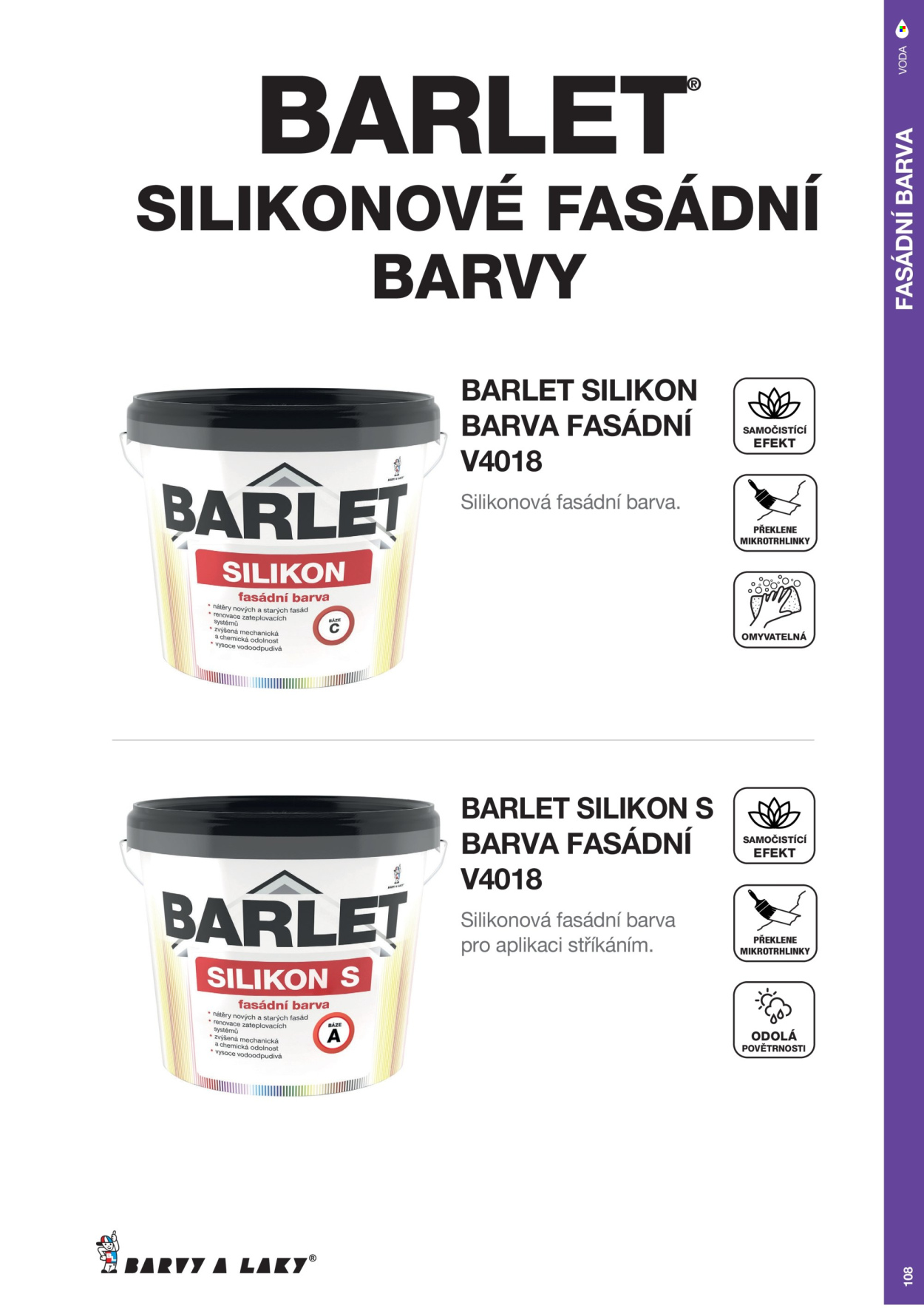 Leták Barvy a laky. Strana 9