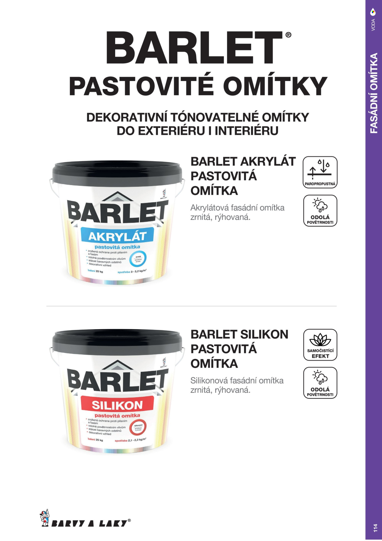 Leták Barvy a laky. Strana 33