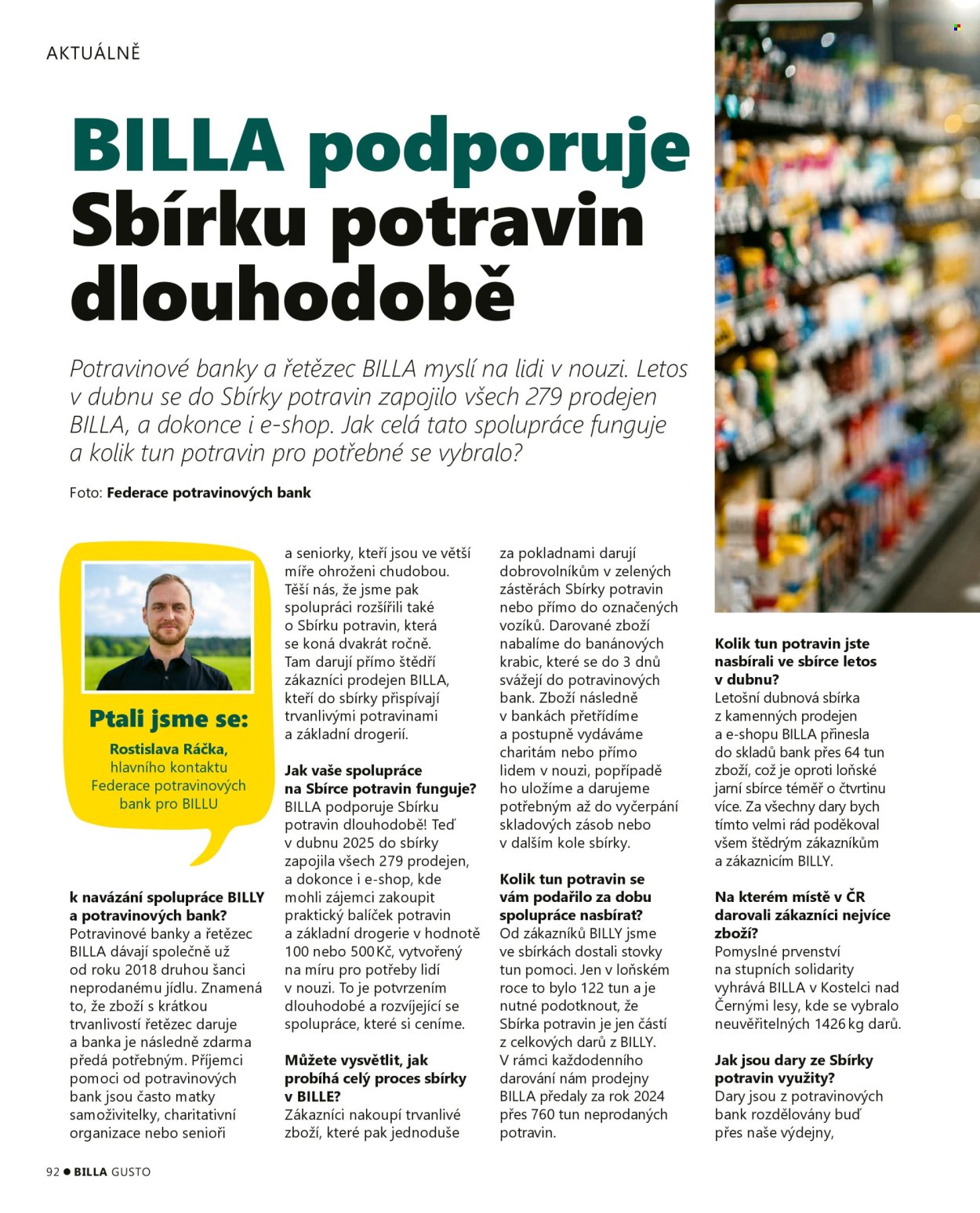 Leták BILLA. Strana 92
