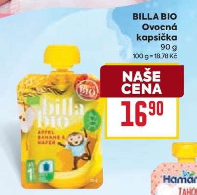 BILLA BIO Ovocná kapsička