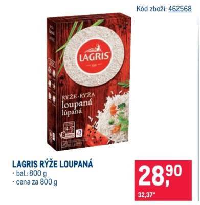LAGRIS Rýže loupaná