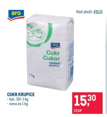 Cukr krupice