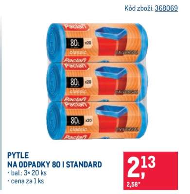 PYTLE NA ODPADKY 80 l STANDARD