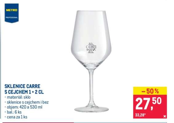 SKLENICE CARRE S CEJCHEM 1 + 2 CL