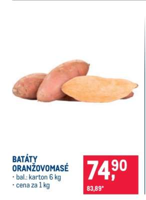 Batáty oranžovomasé