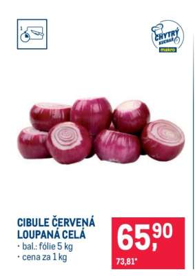 CIBULE ČERVENÁ LOUPANÁ CELÁ
