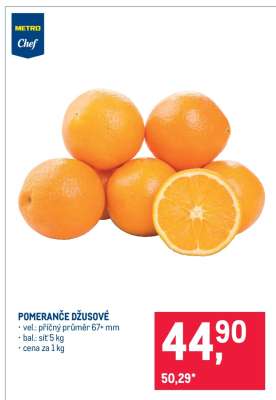 Pomeranče džusové