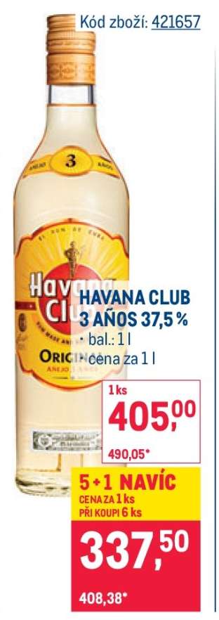 Havana Club 3 Años 37,5 %