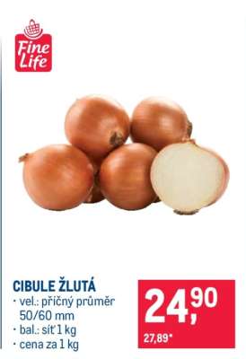 Cibule žlutá