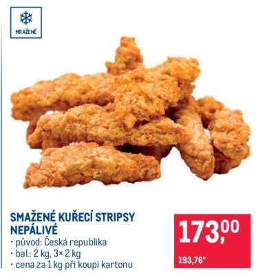 SMAŽENÉ KUŘECÍ STRIPSY NEPÁLIVÉ