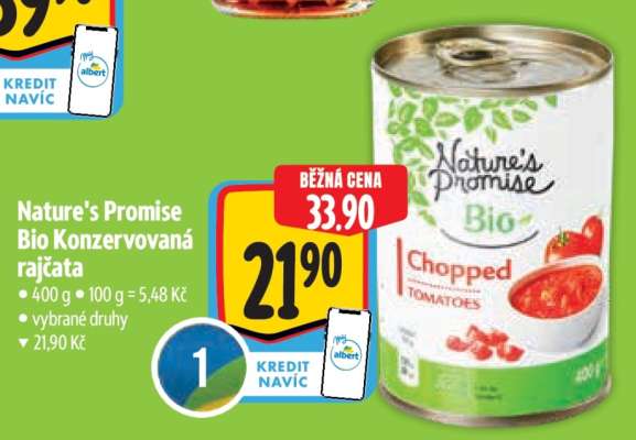 Nature's Promise Bio Konzervovaná rajčata