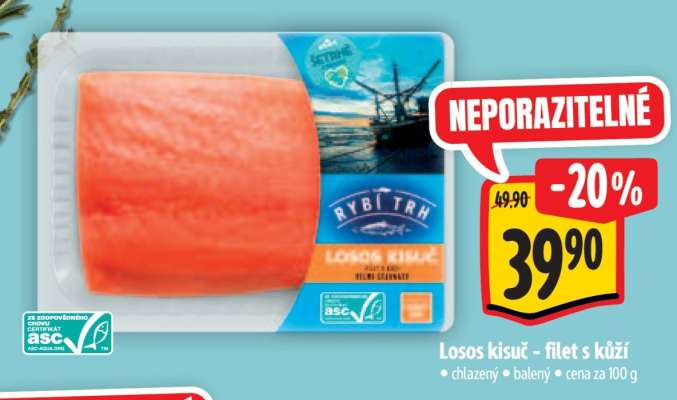 Losos Kisuč - filet s kůží