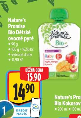 Nature’s Promise Bio Dětské ovocné pyré