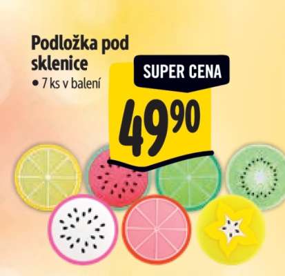 Podložka pod sklenice