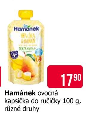 Hamánek ovocná kapsička do ručičky