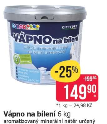 Vápno na bílení