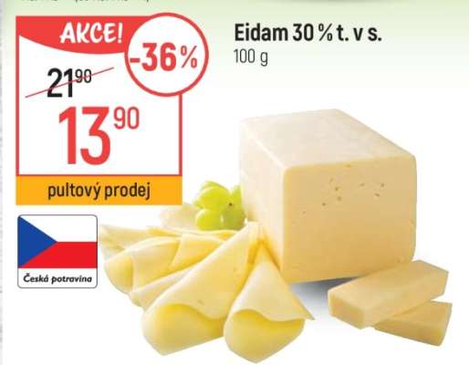 Eidam 30 % t. v s.