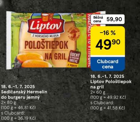Liptov Pološtiepok na gril
