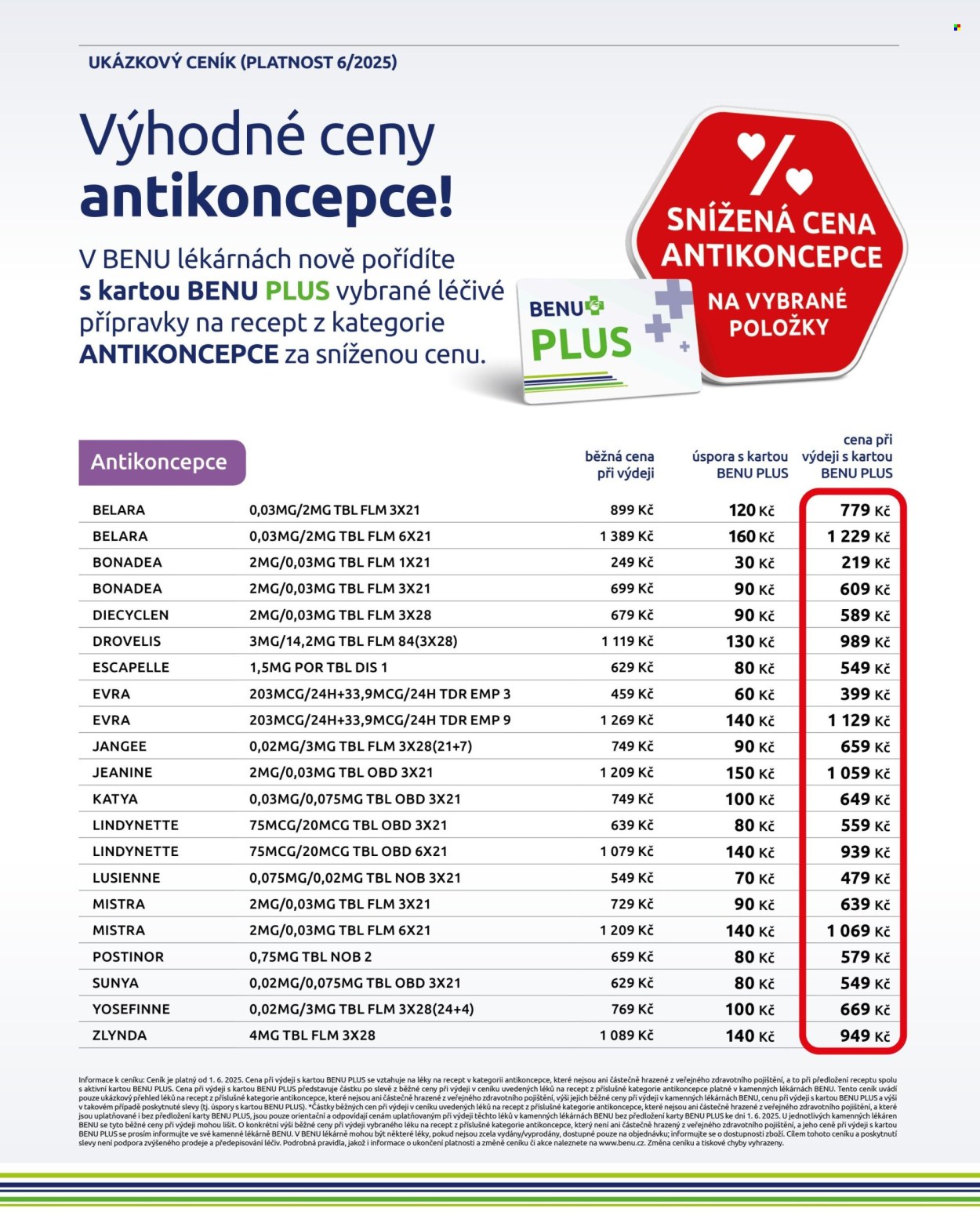 Leták BENU Lékárna - 1. 7. 2025 - 31. 8. 2025. Strana 19
