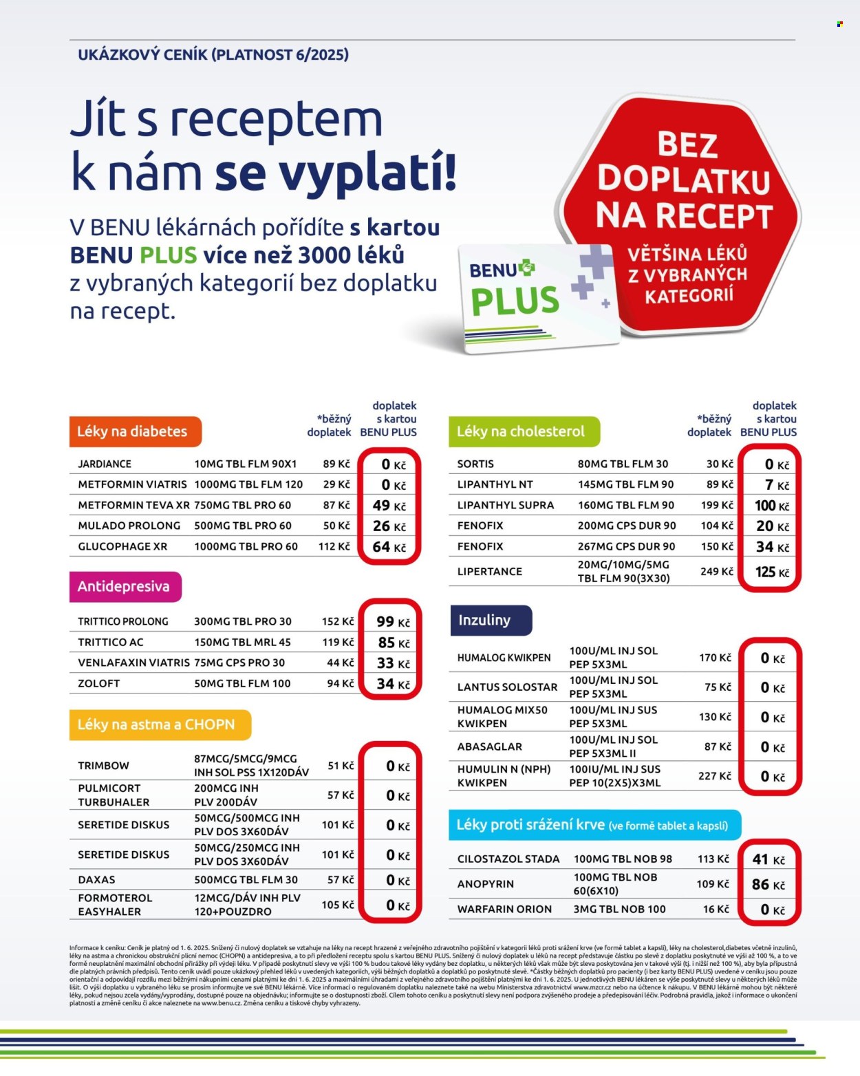 Leták BENU Lékárna - 1. 7. 2025 - 31. 8. 2025. Strana 20