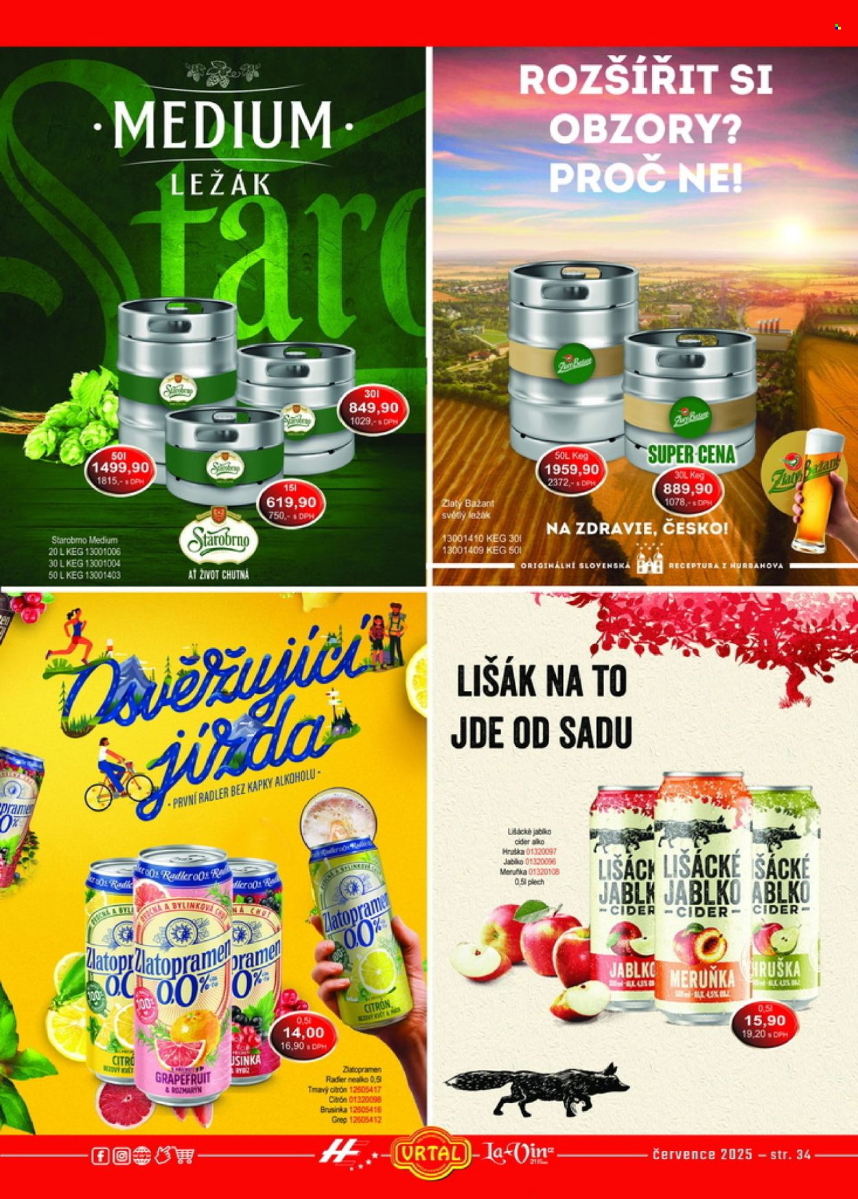 Leták Vrtal - 1. 7. 2025 - 31. 7. 2025. Strana 34
