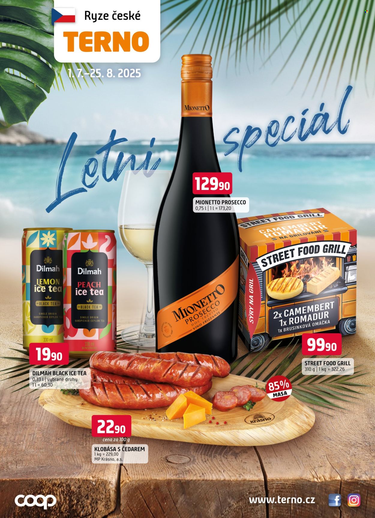 Leták coop TERNO - 1. 7. 2025 - 25. 8. 2025. Strana 1