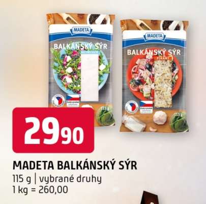 Madeta Balkánský sýr