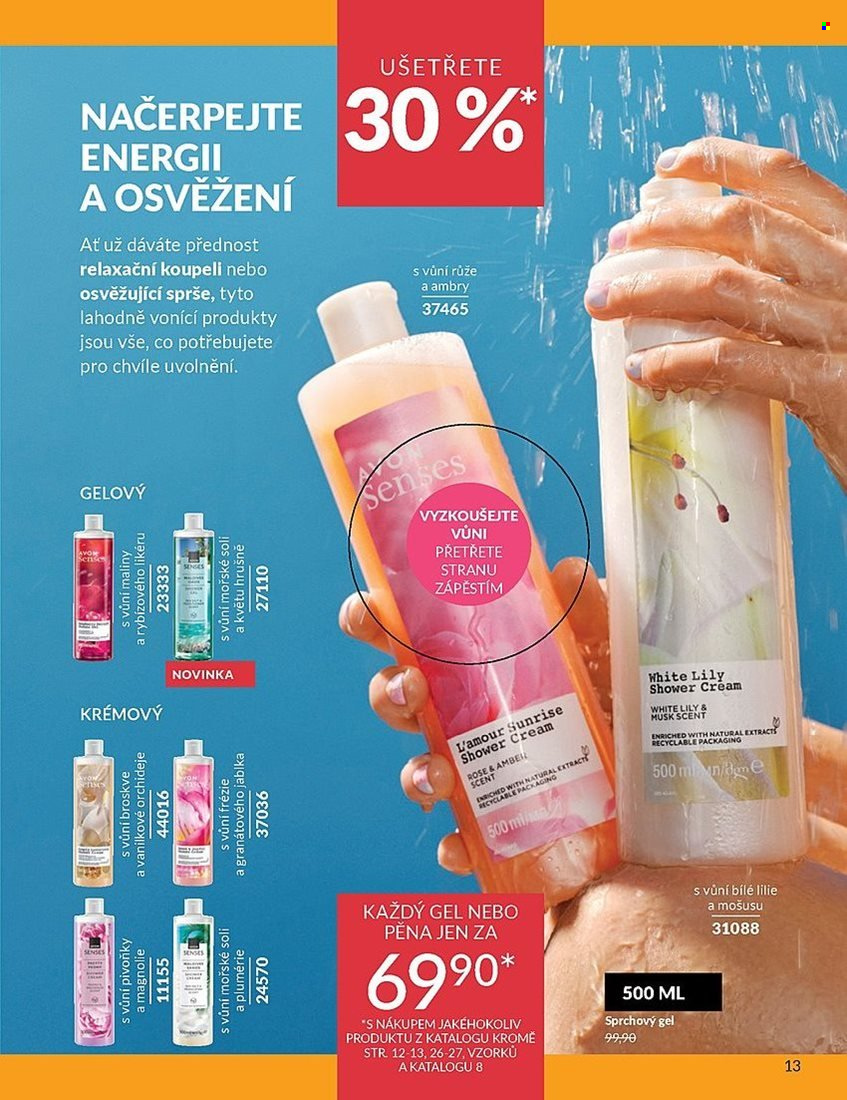 Leták AVON - 1. 7. 2025 - 31. 7. 2025. Strana 13