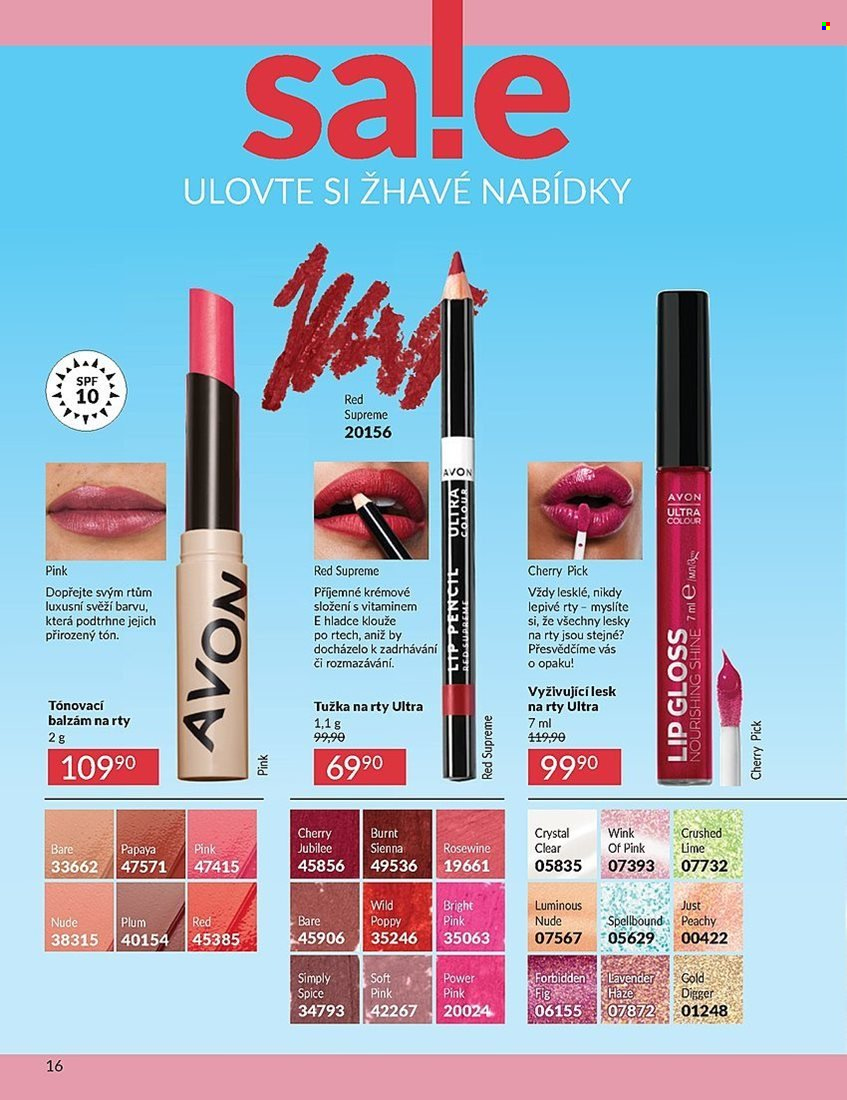 Leták AVON - 1. 7. 2025 - 31. 7. 2025. Strana 16