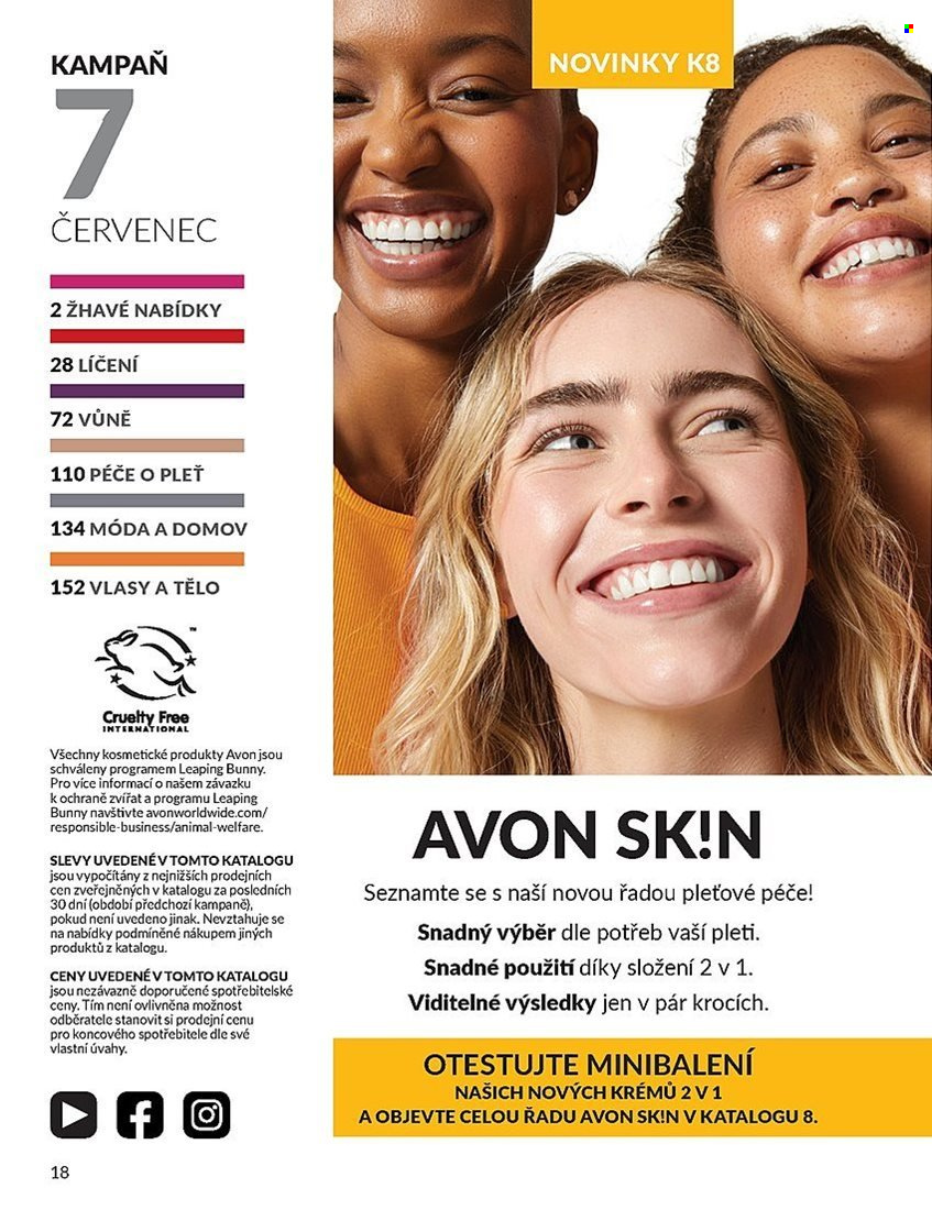 Leták AVON - 1. 7. 2025 - 31. 7. 2025. Strana 18