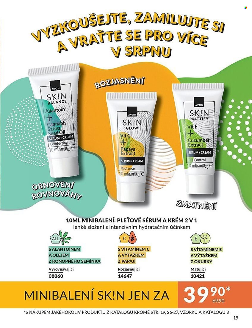 Leták AVON - 1. 7. 2025 - 31. 7. 2025. Strana 19