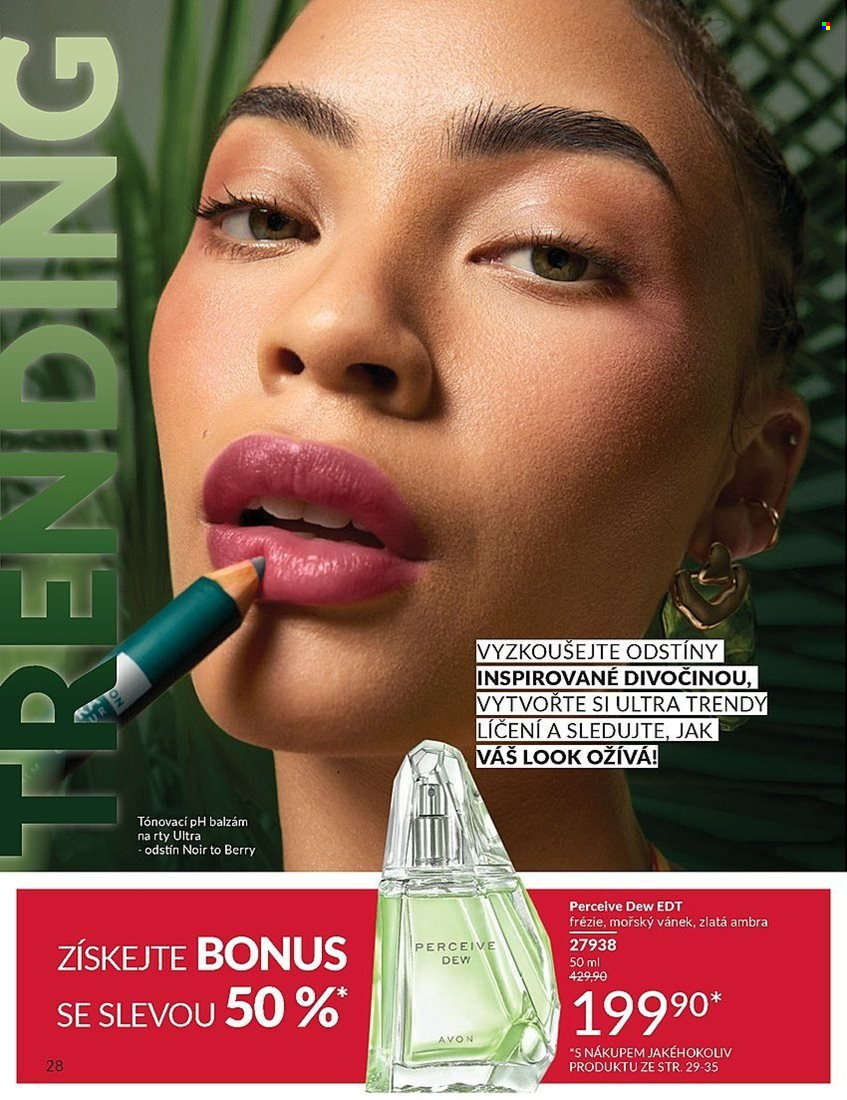 Leták AVON - 1. 7. 2025 - 31. 7. 2025. Strana 28