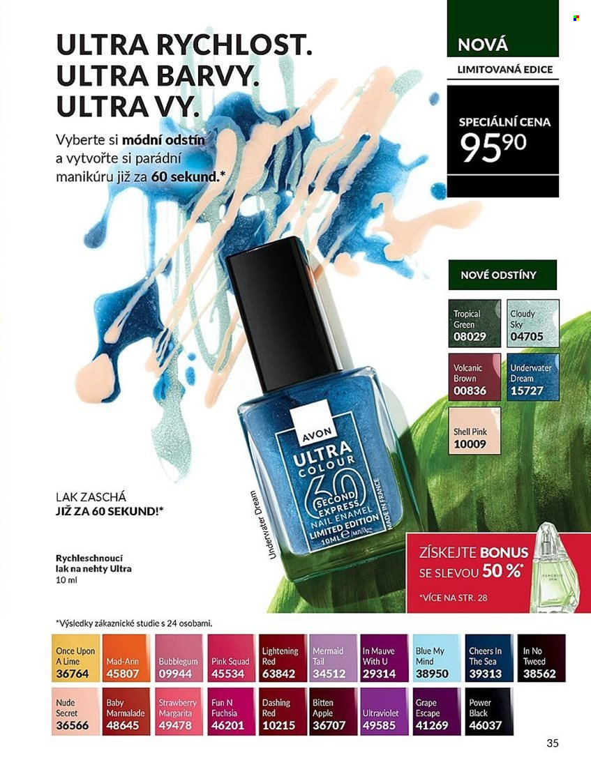Leták AVON - 1. 7. 2025 - 31. 7. 2025. Strana 35