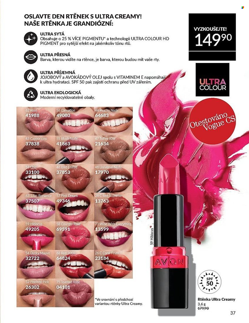Leták AVON - 1. 7. 2025 - 31. 7. 2025. Strana 37