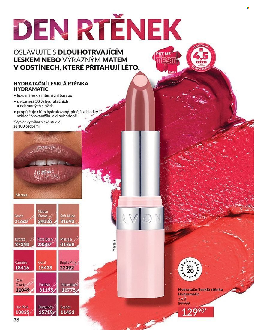 Leták AVON - 1. 7. 2025 - 31. 7. 2025. Strana 38