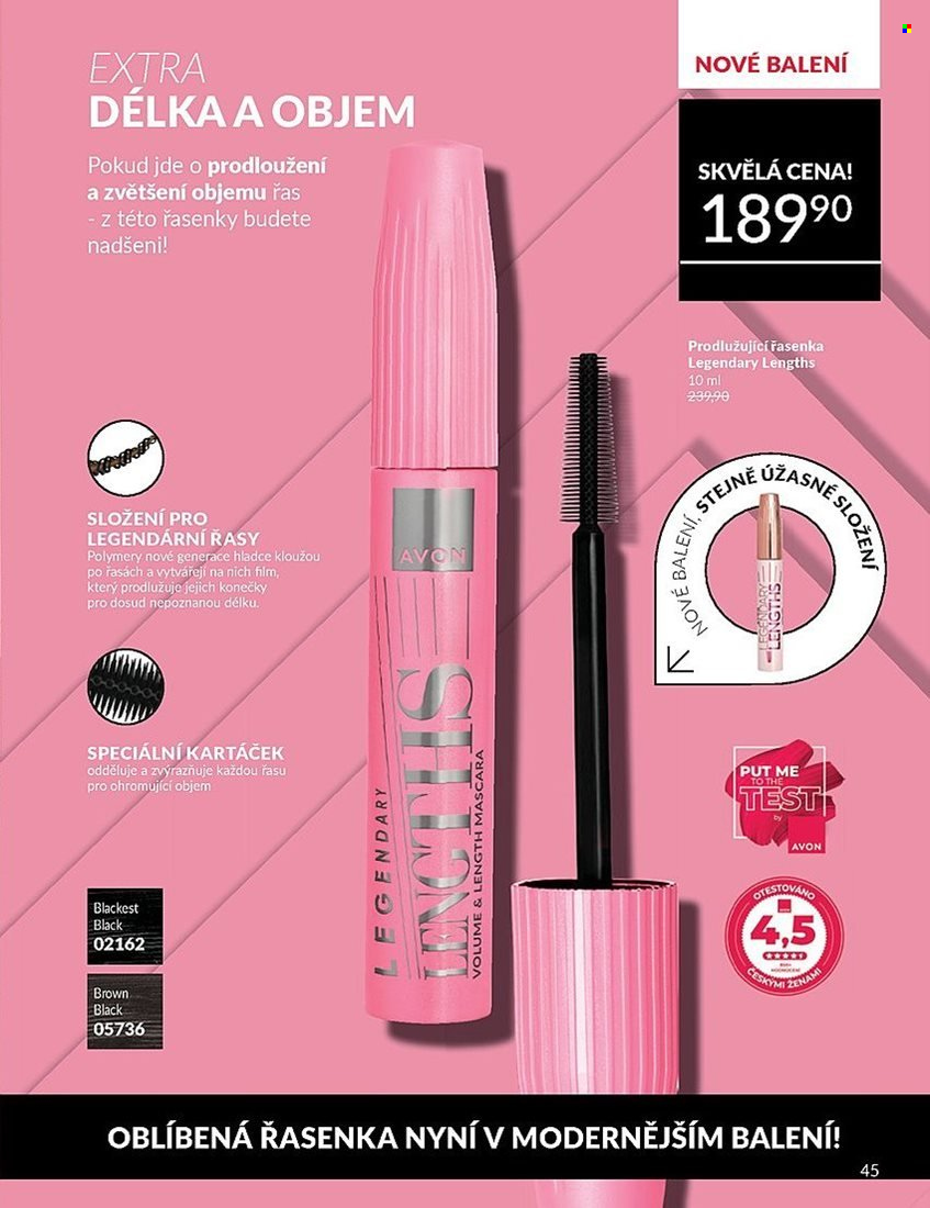 Leták AVON - 1. 7. 2025 - 31. 7. 2025. Strana 45