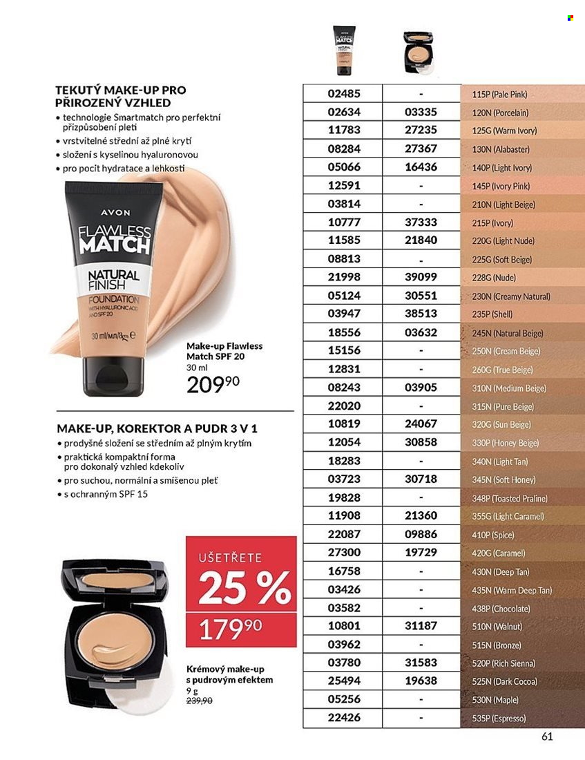 Leták AVON - 1. 7. 2025 - 31. 7. 2025. Strana 61