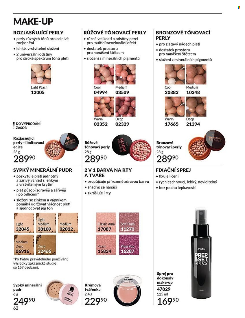 Leták AVON - 1. 7. 2025 - 31. 7. 2025. Strana 62