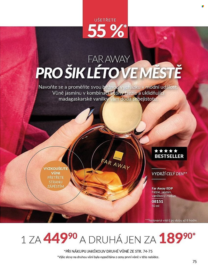 Leták AVON - 1. 7. 2025 - 31. 7. 2025. Strana 75