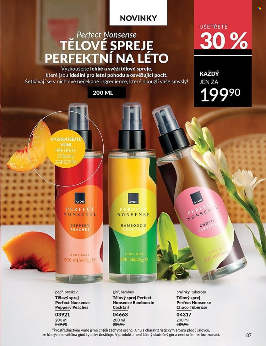 Leták AVON - 1. 7. 2025 - 31. 7. 2025. Strana 87