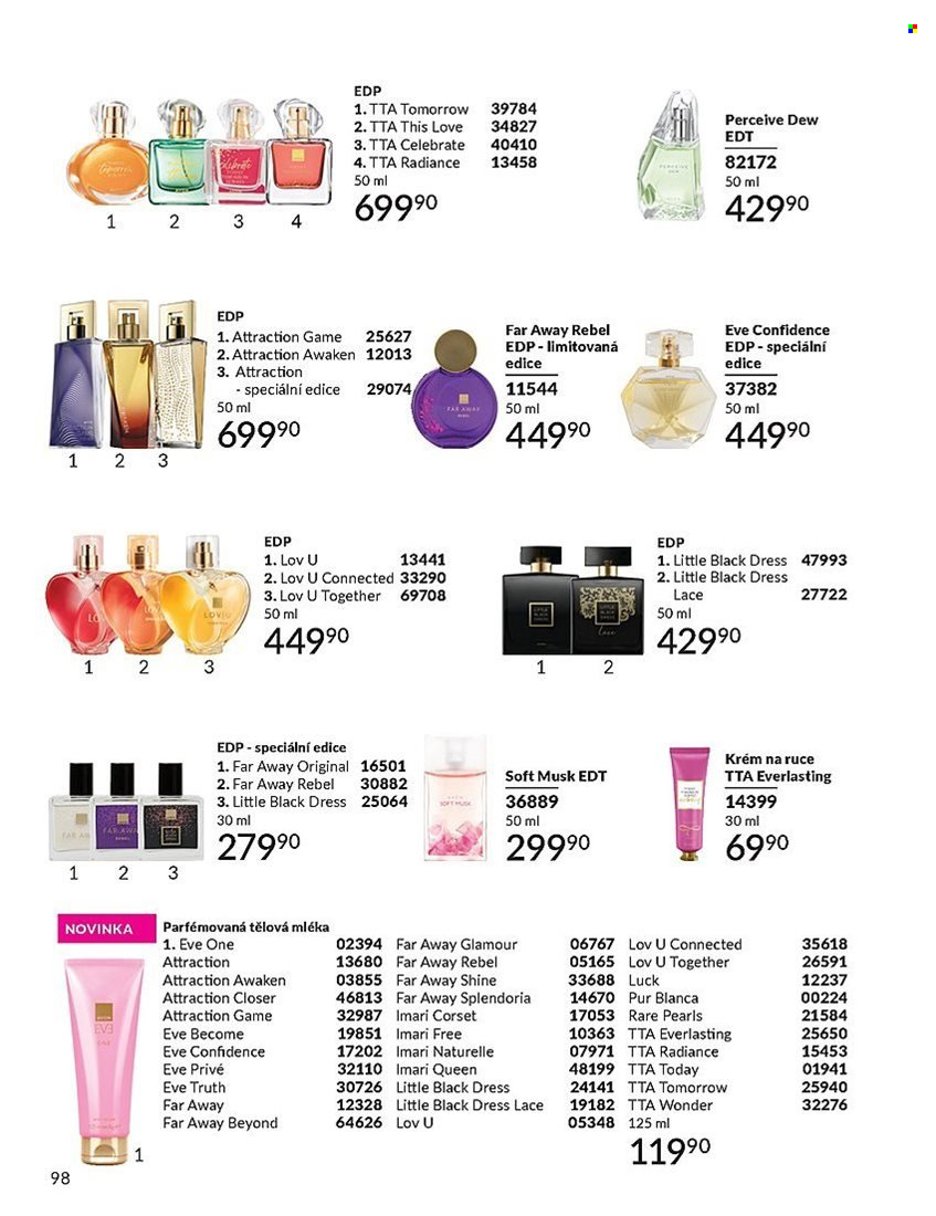Leták AVON - 1. 7. 2025 - 31. 7. 2025. Strana 98