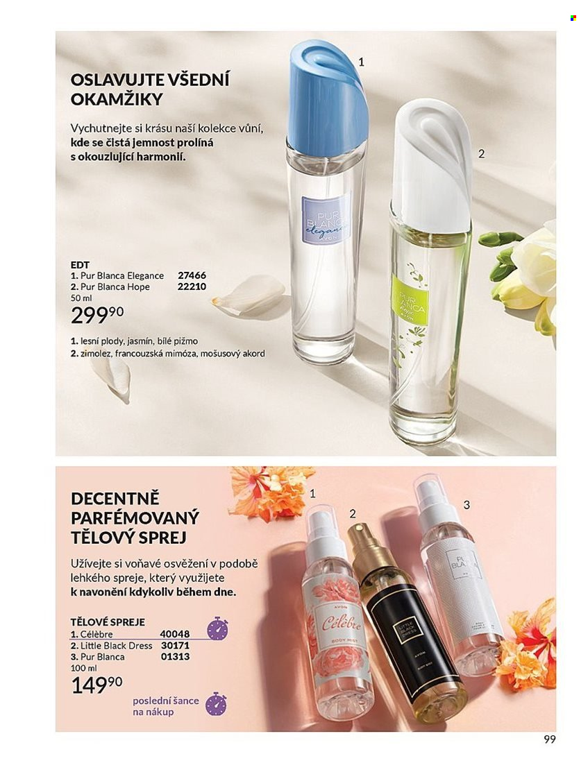 Leták AVON - 1. 7. 2025 - 31. 7. 2025. Strana 99