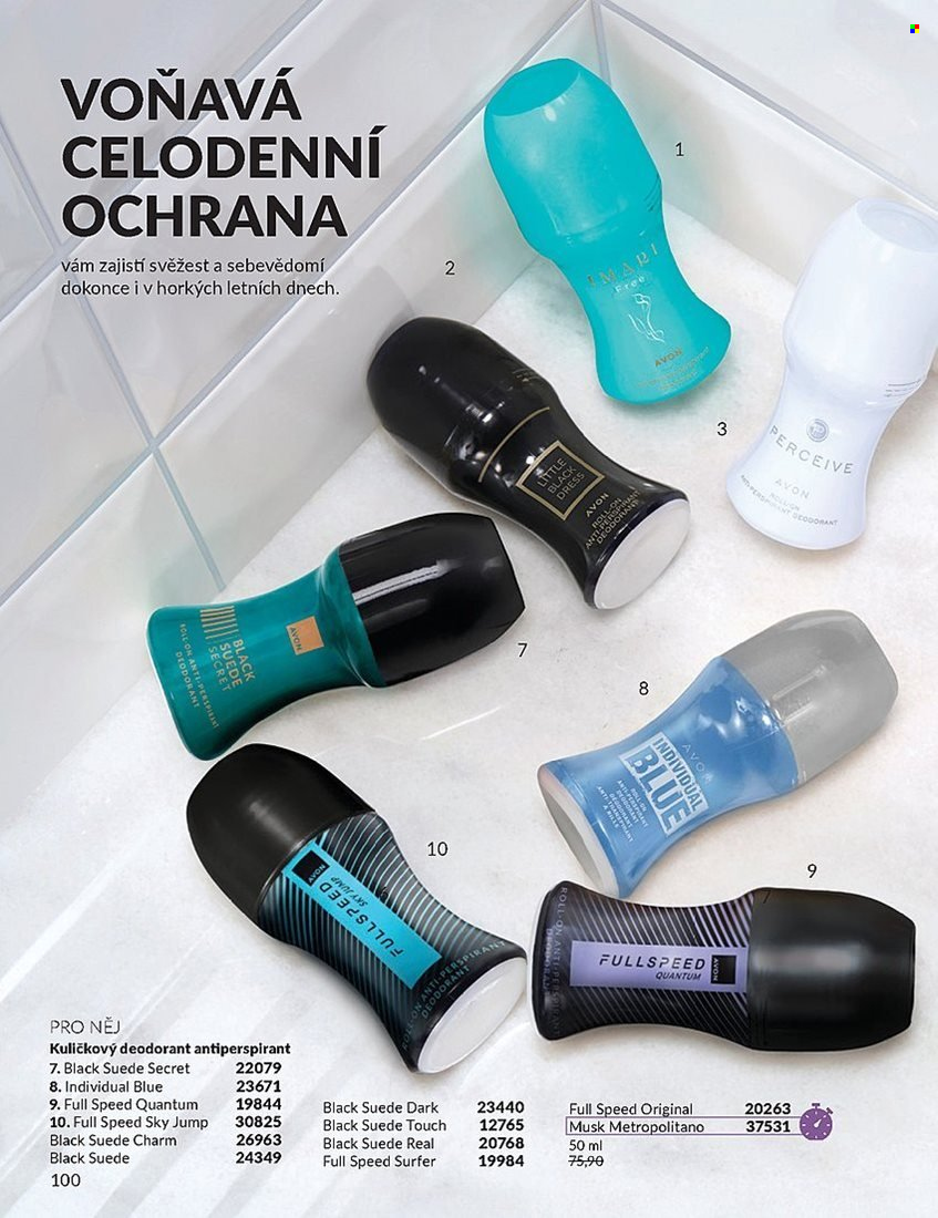 Leták AVON - 1. 7. 2025 - 31. 7. 2025. Strana 100